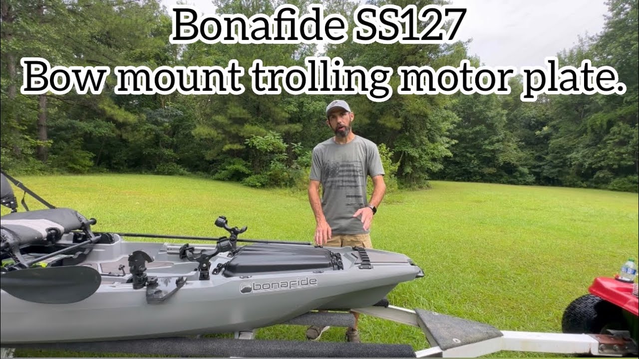 Bonafide SS127 Bow mount trolling motor plate install.