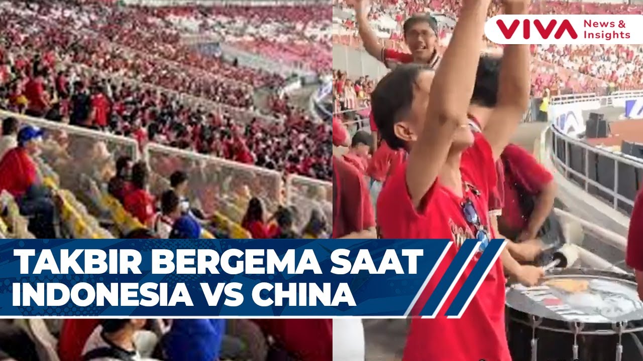 Takbir Bergema di Stadion GBK Saat Skuad Garuda Tekuk China
