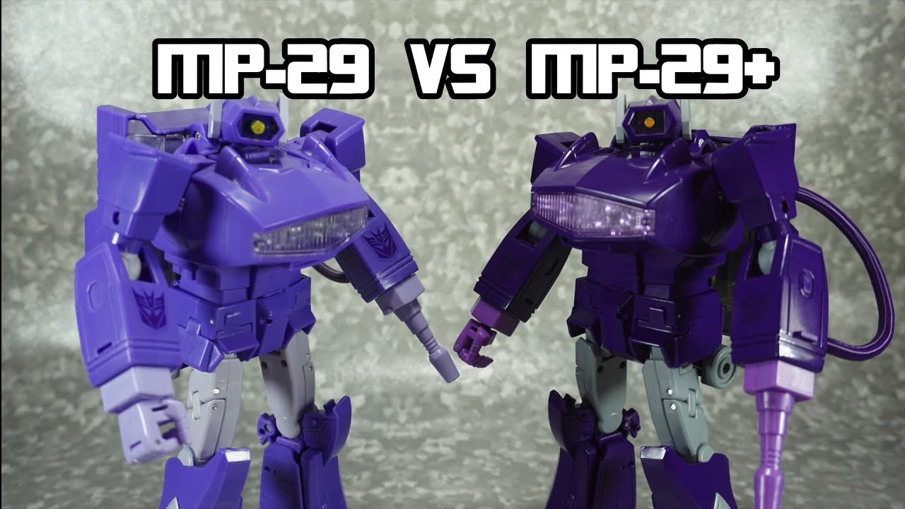 Comparison: Takara Tomy MP-29 Shockwave vs MP-29+ Anime Shockwave