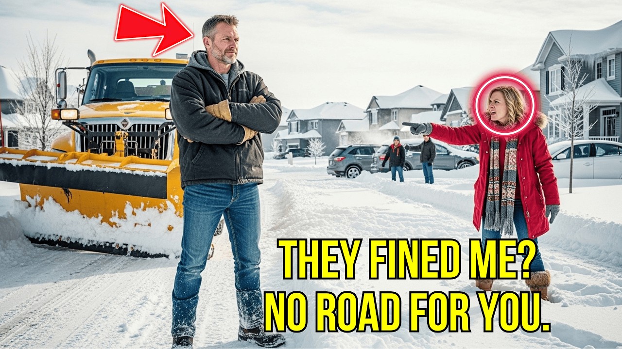 HOA Fined Me Over Snow Tracks — I Parked the Plow and Their Only Road Disappeared