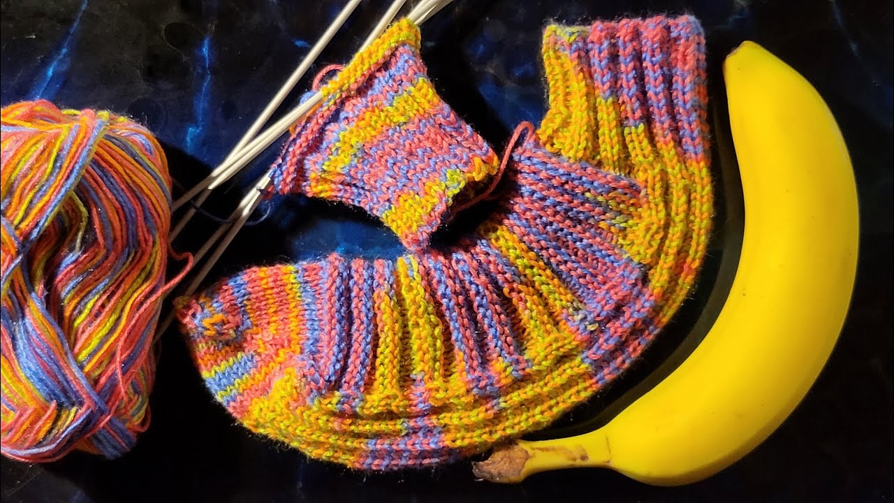 🇩🇪DIY No 54 | Bananensocken stricken | kostenlose Anleitung