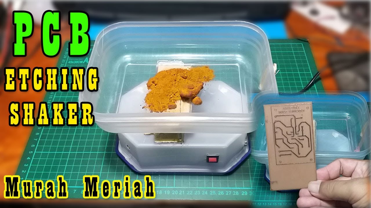 DIY a Shaker Machine for PCB Etching on a Very Low Budget | PCB Etcher uses a Fan Swing Motor