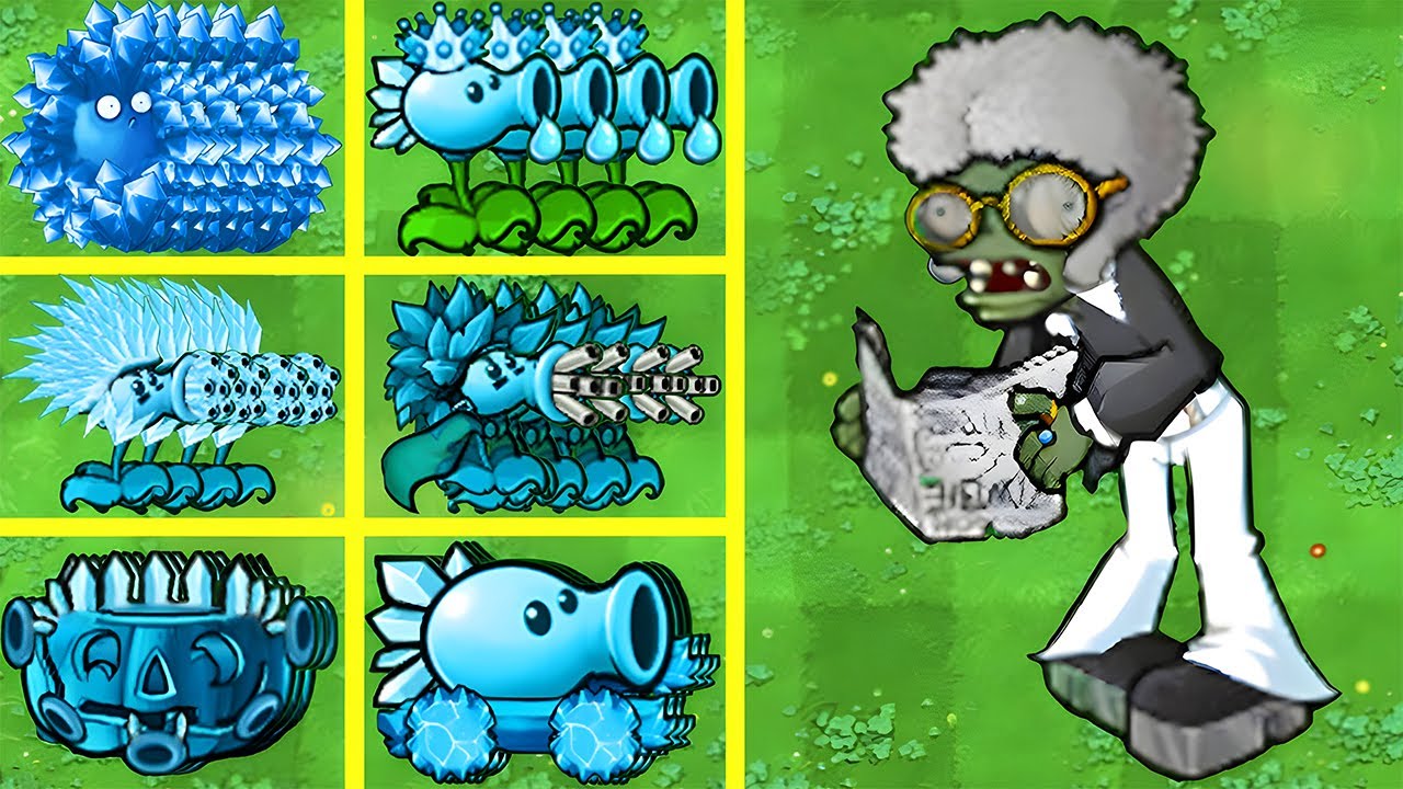 PVZ 1 Hybrid Challenge | Old Disco Zombie Vs Ice Hybrid Plants | Epic Battle!
