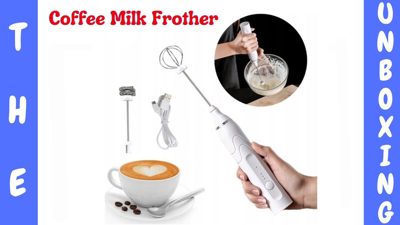 USB Speed Adjustable Milk Frother | Milk Frother Review | Coffee Foam Maker |  Rechargeable  Frother