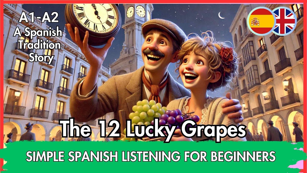 ✨ BOOST your Spanish with "12 Grapes: A Spanish Tradition"! 🍇🎉