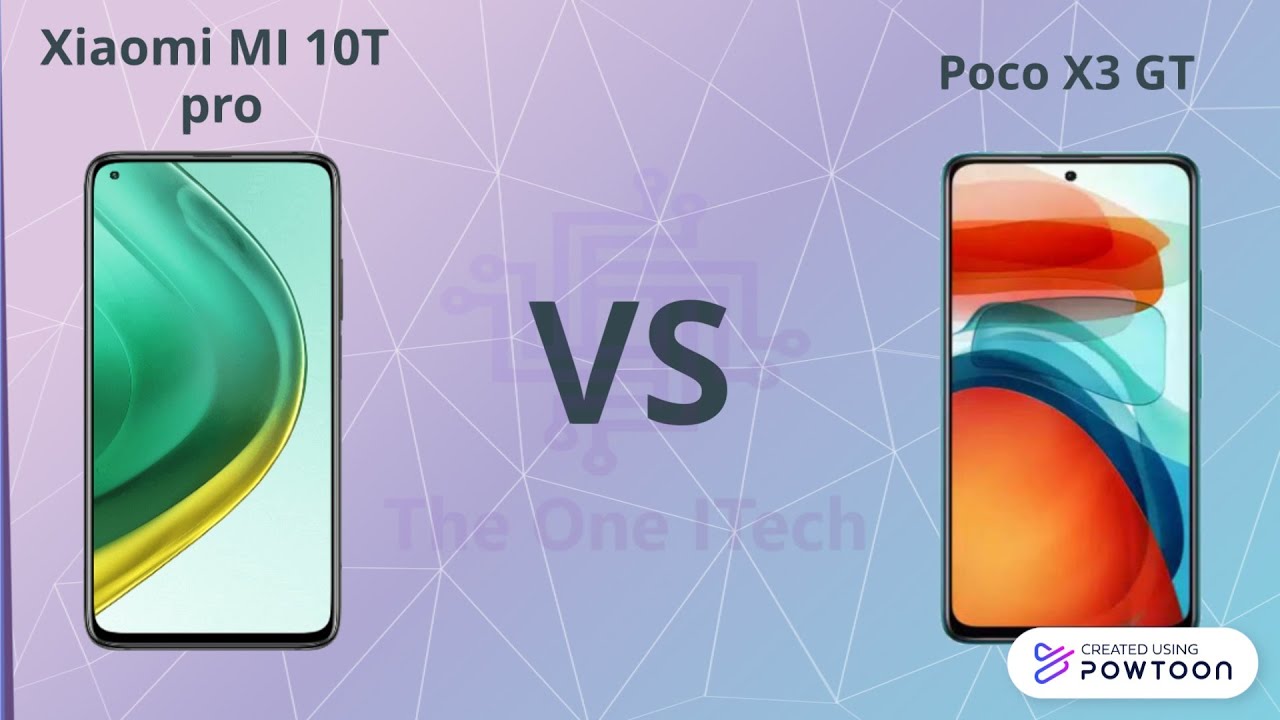 Xiaomi MI 10T Pro  VS POCO X3 GT Main COMPARAISON