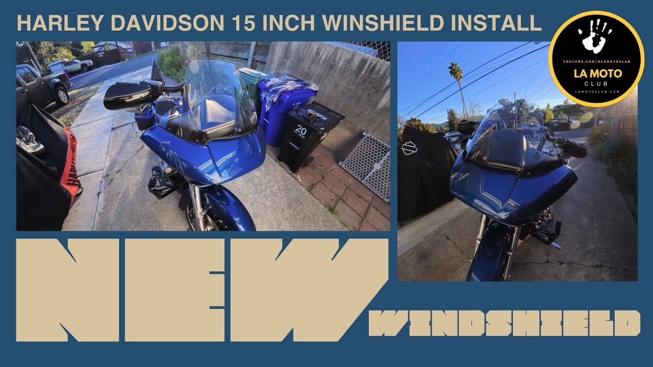 Installing 15 inch Harley Davidson Windshield