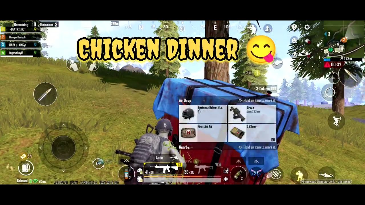 Aise Karte Hai Chicken Dinner #bgmi #freefire #pubg #gaming 