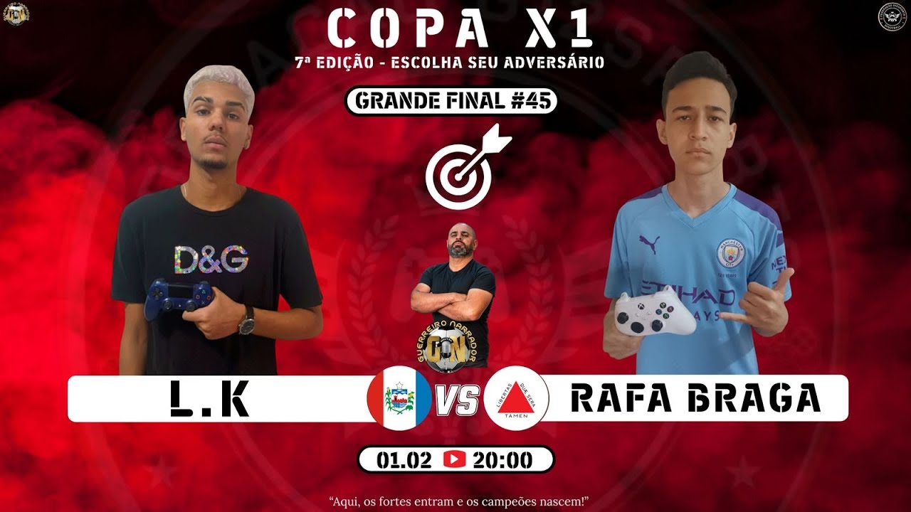#efootball26 | LK -AL -x- RAFA ZN-MG   |  FINAL DA 7ª COPA X1  | FEDERAÇÃO G12 SPORTS