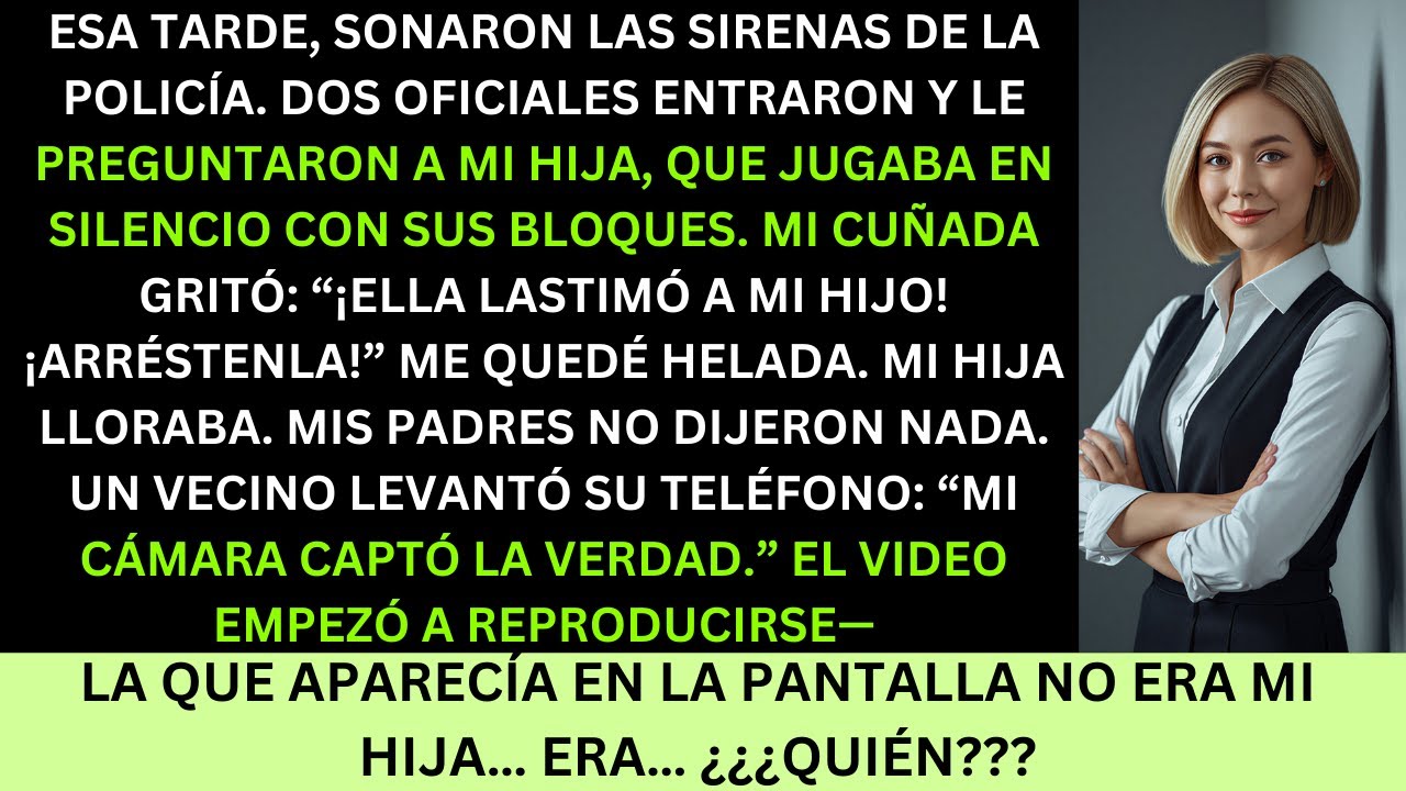 Esa tarde, mi cuñada gritó para que arrestaran a mi hija… pero la verdad era otra.