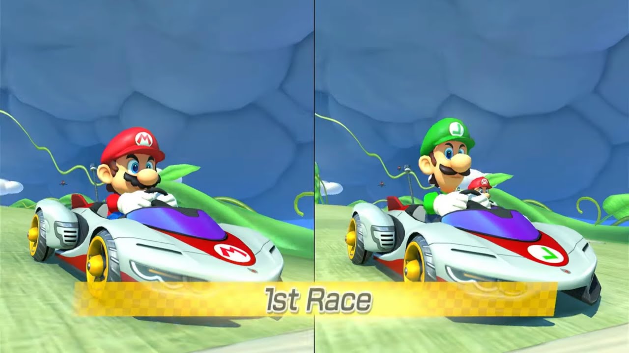 Mario Kart 8 Deluxe | Mirror Mode | 2 Player | Mario Vs Luigi | 200 CC