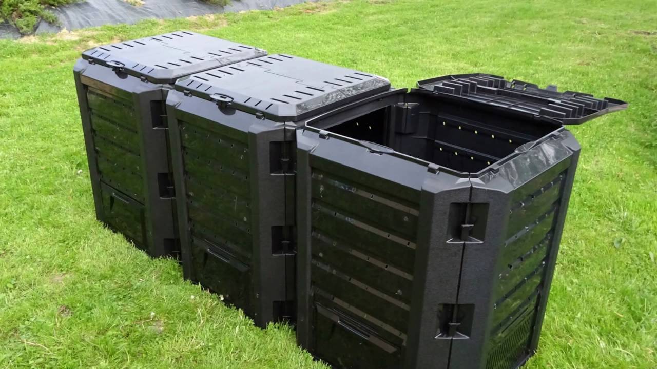 Kompostownik Prosperplast Compogreen 1200l czarny - Zdjęcia z montażu / Ogrodowy.pl