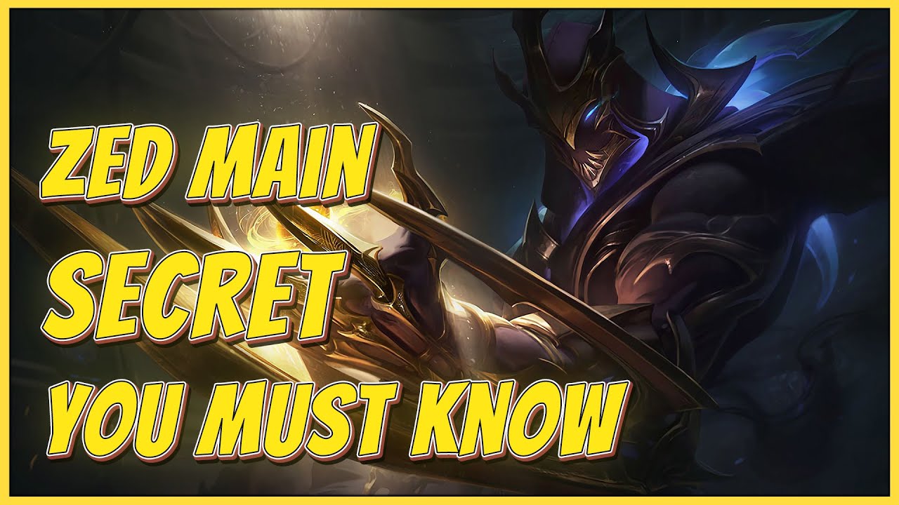 EVERY ZED MAIN SECRET YOU MUST KNOW -(ZED GUIDE/TIPS & TRICKS/ZED COMBOS/ZED MECHANICS/BUILD) S11