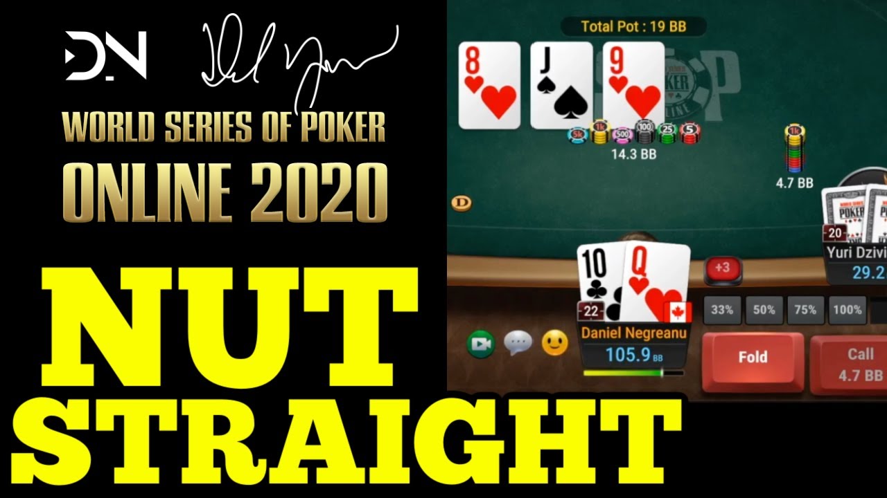 LOSING with the NUT Straight? - $25 MILLION 2020 WSOP Online MAIN EVENT