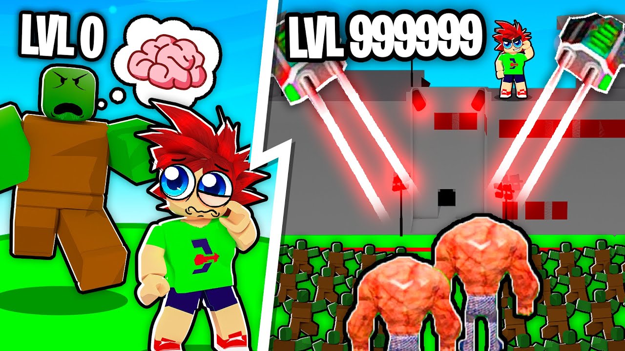 ОБОРОНА УРОВНЯ 100 ДЛЯ ЗАЩИТЫ ДЕРЕВНИ В ROBLOX!! 😡