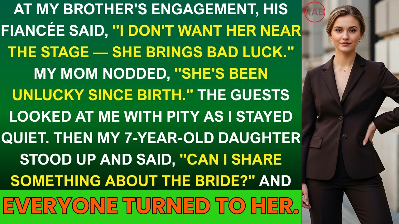 They Called Me ‘Bad Luck’ At My Brother’s Engagement., Then My 7-Year-Old Daughter Spoke Up.