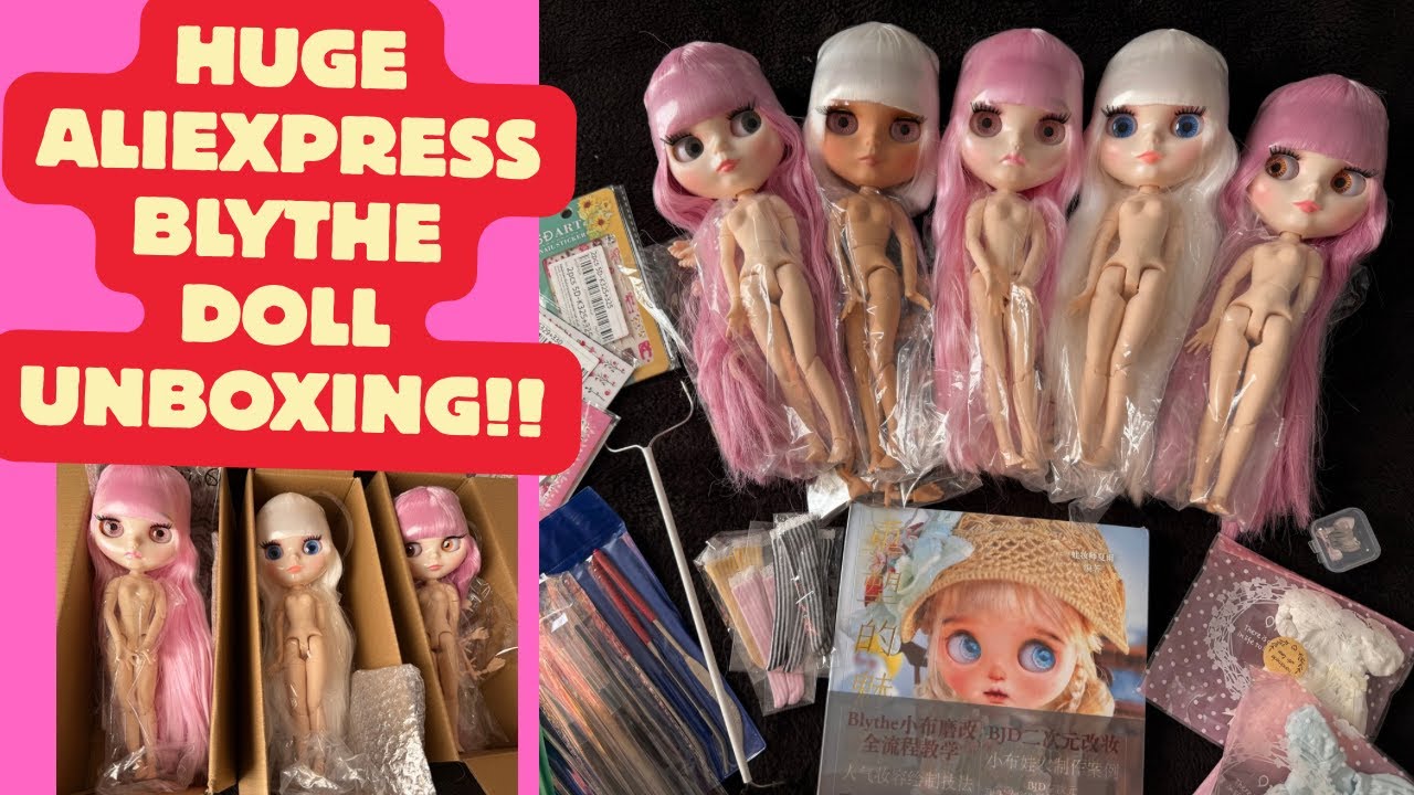 HUGE AliExpress Blythe Doll Unboxing! Dolls, Clothes, Accessories!