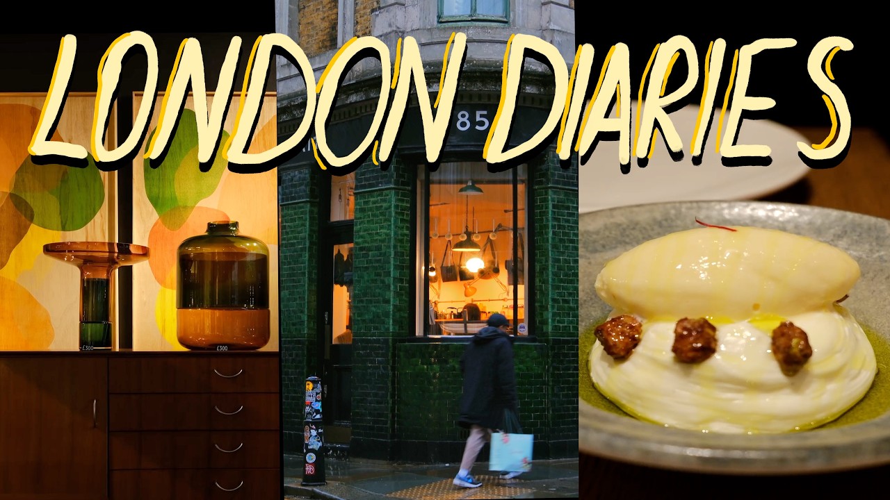 Romanticising rainy days in London ☔️ Legado michelin ⭐️🍽️ Shops in Shoreditch,  cinematic VLOG