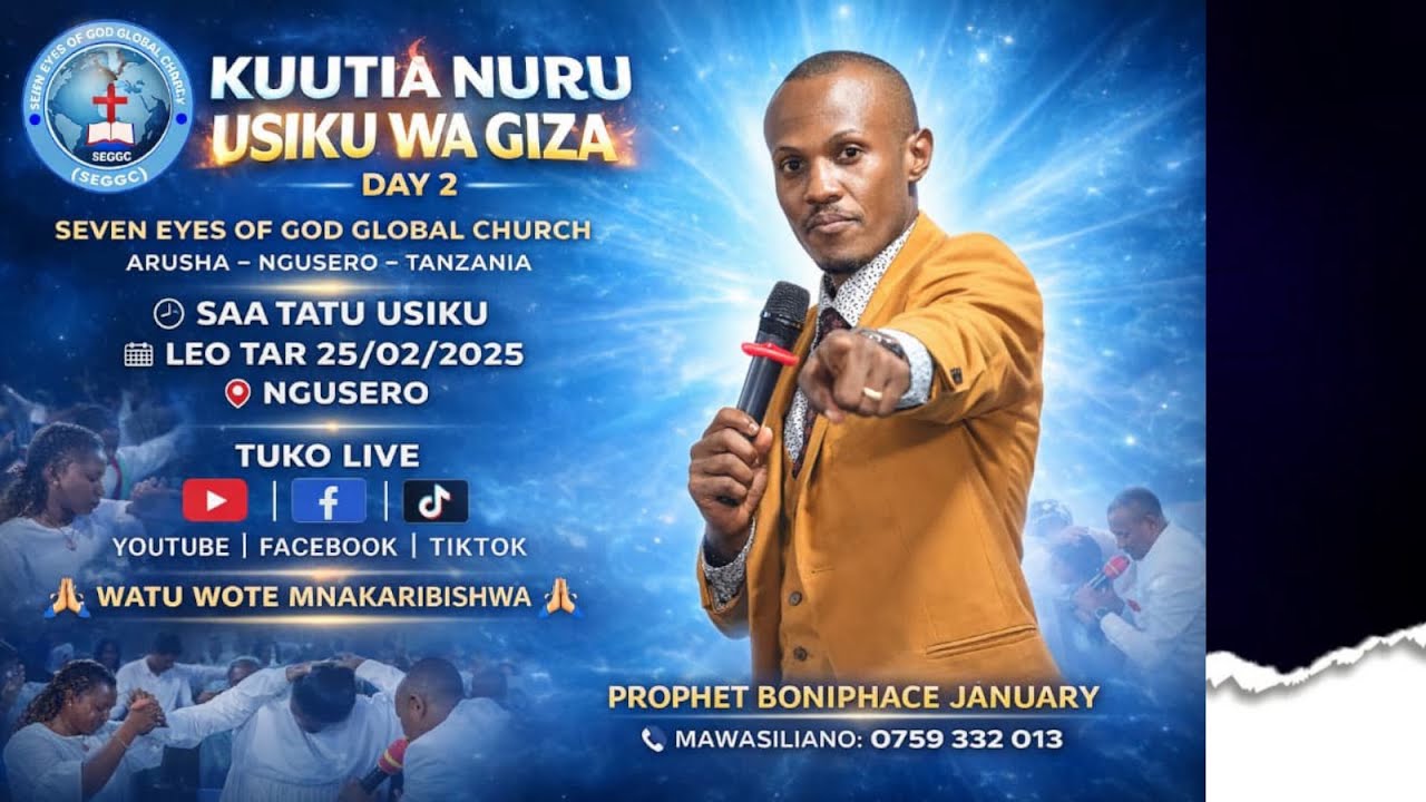 KUUTIA NURU USIKU WA GIZA 25/02/2026