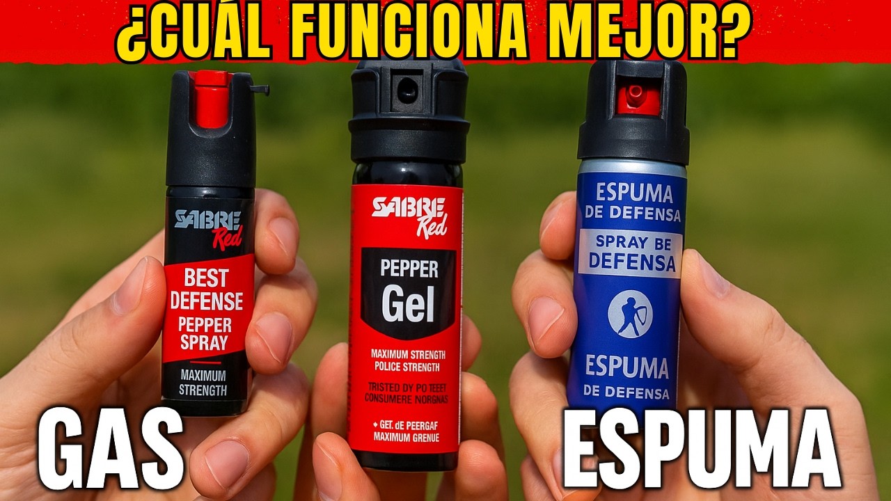 Probamos TODOS los  SPRAYS DE PIMIENTA legales ¡Mira lo que pasó!