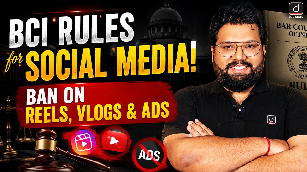 BCI Social Media Guidelines 2026 | Legal Update | Drishti Judiciary
