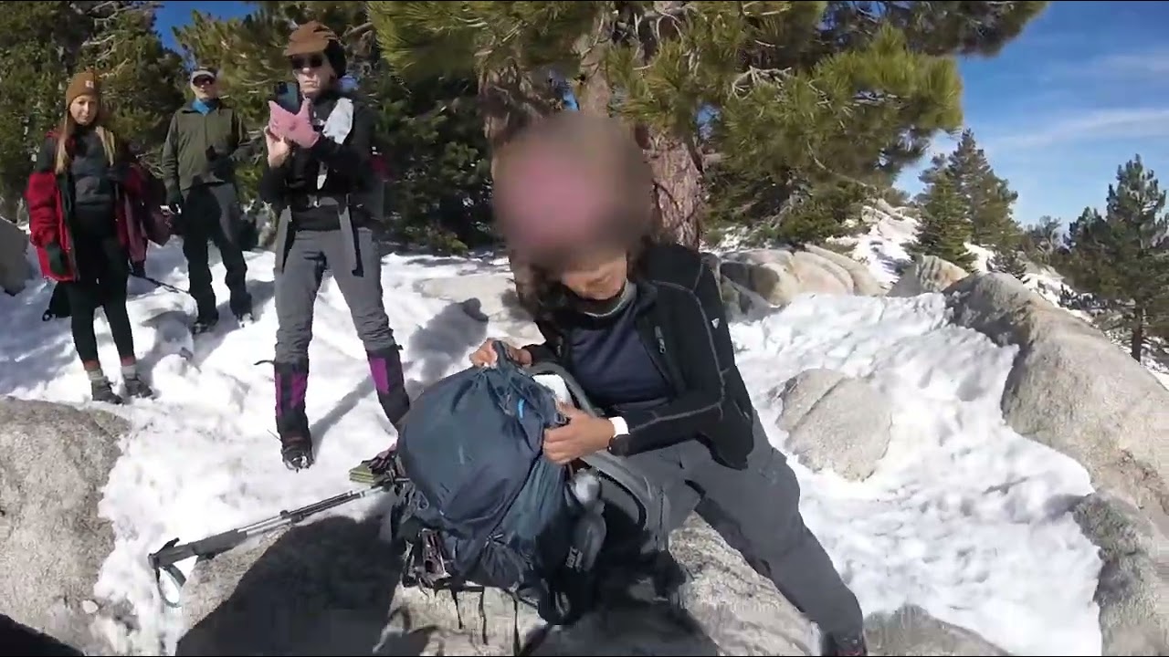 Helicopter hoist rescue, 1/27/24, altitude sickness hiker, Mt. San Jacinto, Riverside County CA.