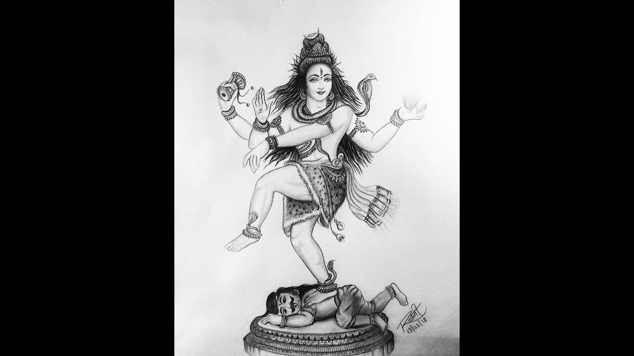 NATARAJA- THE LORD OF DANCE | Sketched by Roshni Sachanandani.