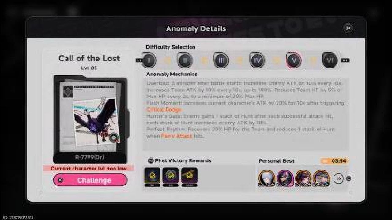 NTE: Neverness to Everness   High Risk Commision Difficulty 5: Lvl85 Nestbound Bird VS My Lvl70 Team