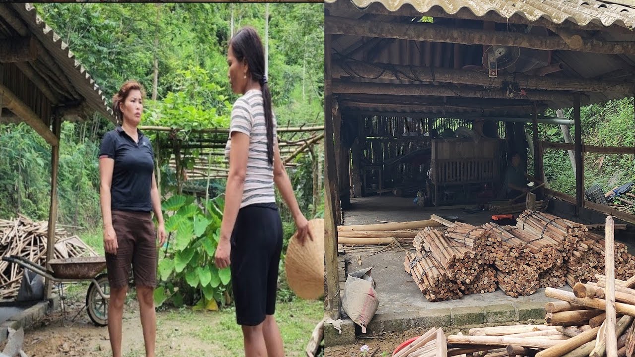 building the house foundation, sister came to tell the news, father was seriously ill [mi mủi  ]
