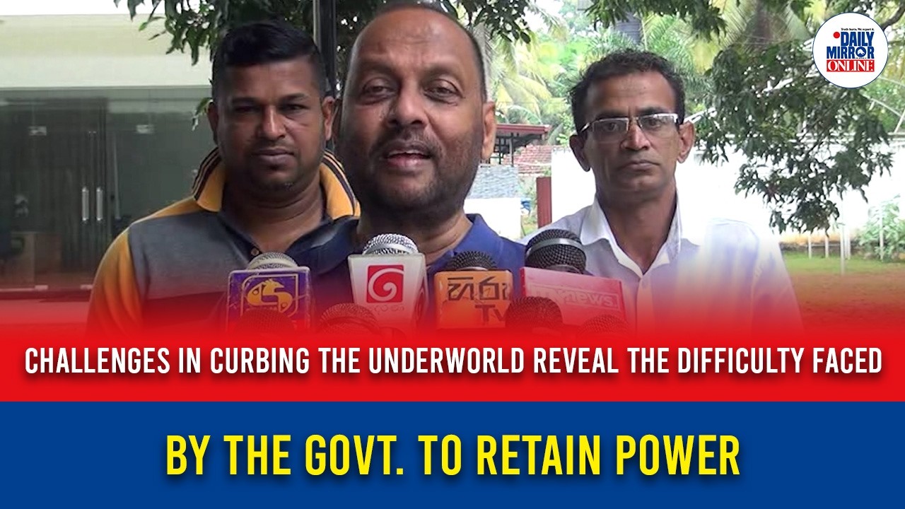 Challenges in curbing the underworld reveal the difficulty faced by the govt. to retain power