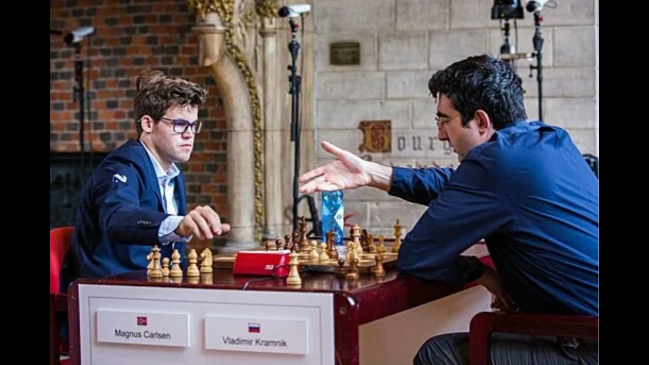 Карлсбадский эндшпиль (10.Kf3 Kd7 11.Kh4 Ce7 12.Ke2) Карлсен - Крамник, Ставангер 2016 (1-0)