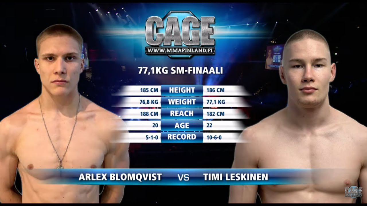 CAGE 66: SM-Finaali Arlex Blomqvist vs. Timi Leskinen