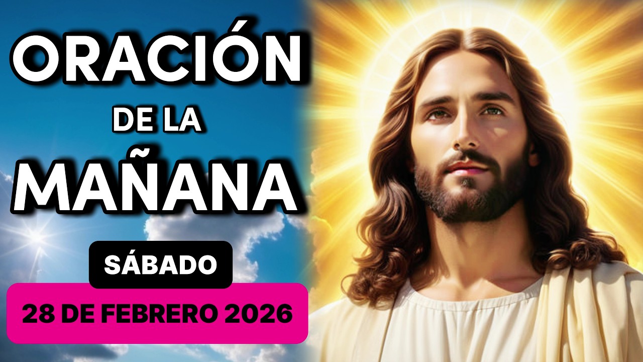 Oración de la Mañana de Hoy Sábado 28 de Febrero de 2026 | Con Comunión Espiritual