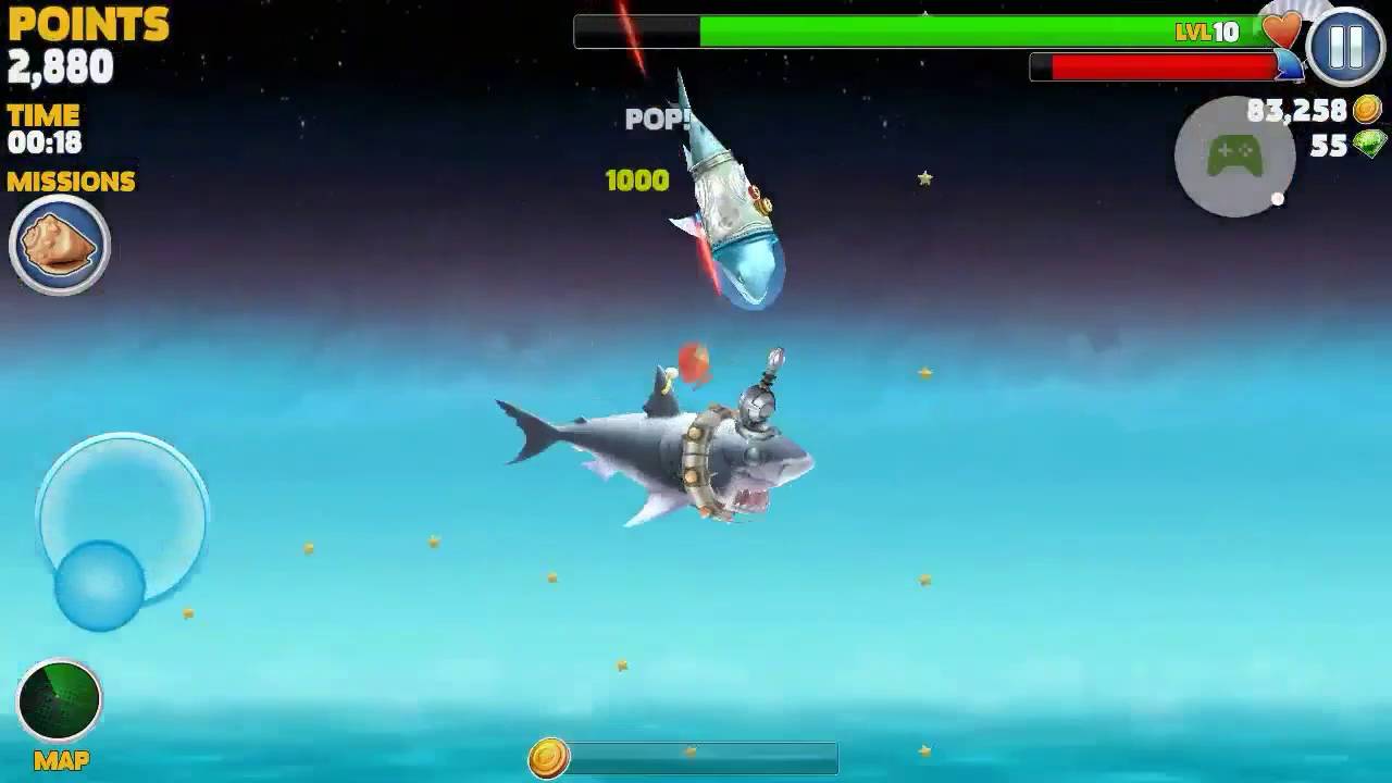Gold Rush Theme and GPS in Hungry Shark Evolution