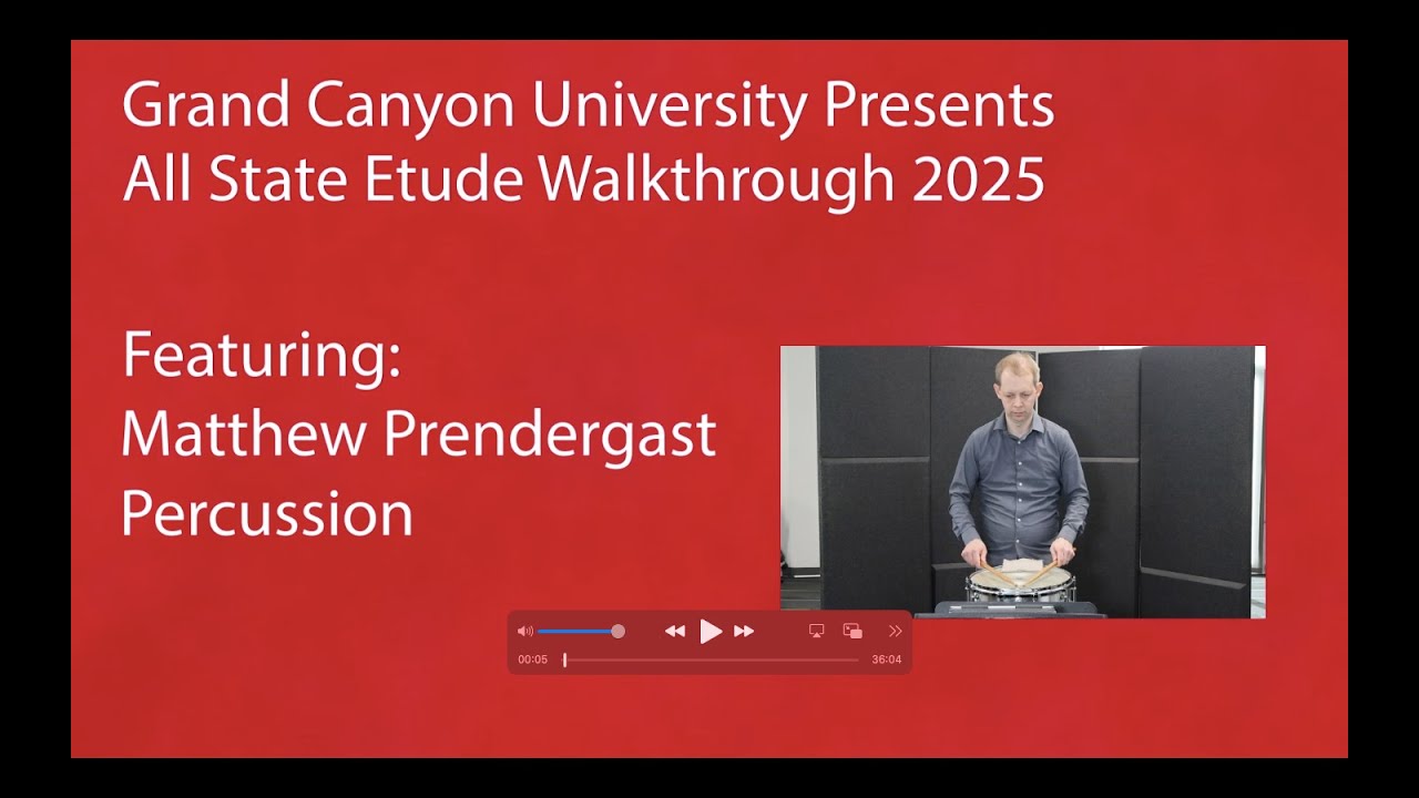 Percussion AMEA Regional and All State Demonstration 2025 (Set 4). Matt Prendergast, Percussion.