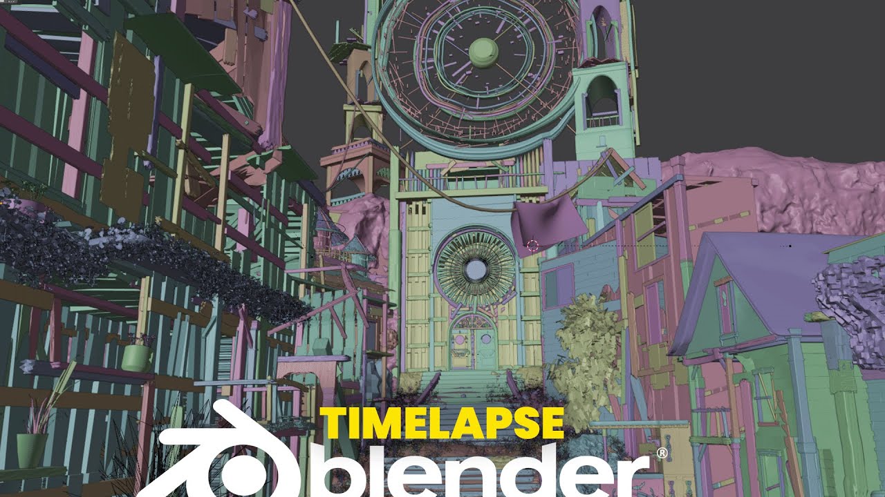 100 Hours of Work in 59 Minutes – Blender Timelapse
