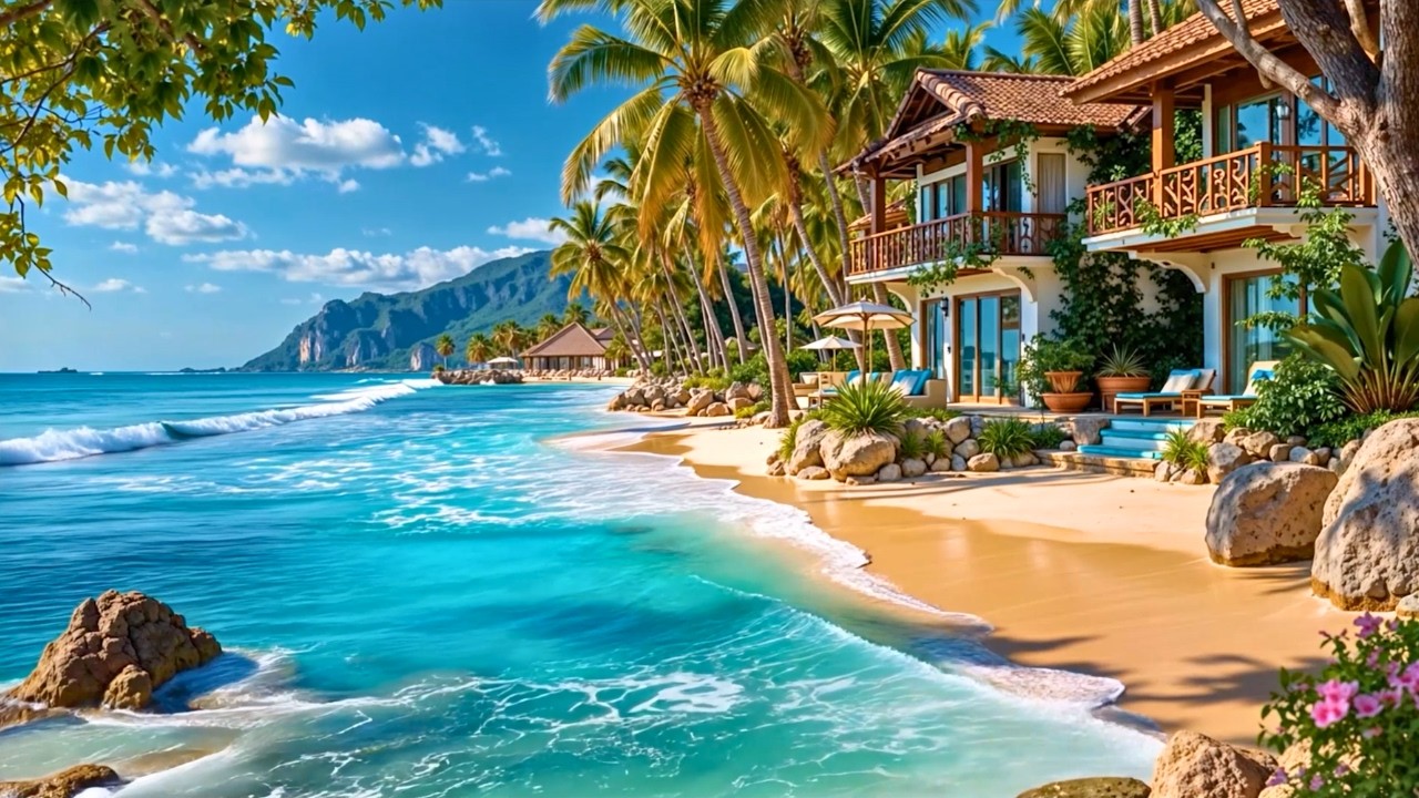 March Island Beach Bossa Nova 🌴🌊 Relaxing Ocean Breeze & Smooth Tropical Vibes