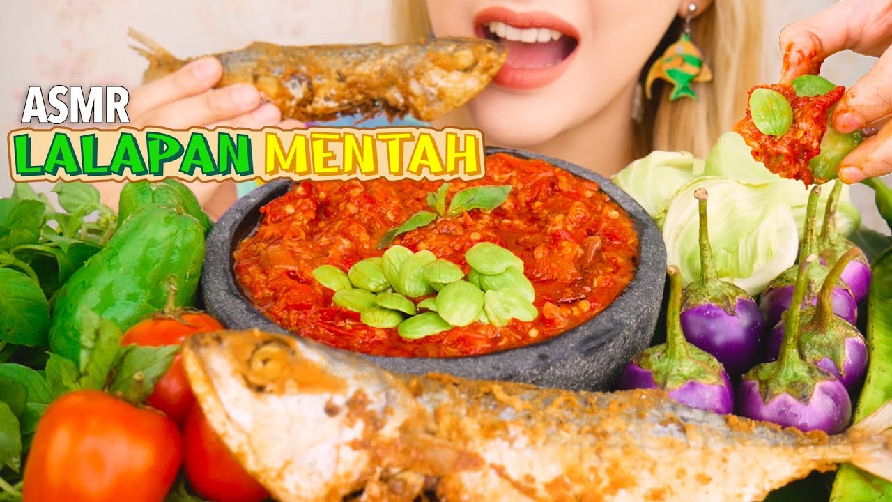 ASMR IKAN ASIN LALAPAN SAYUR MENTAH SAMBEL SUNDA EMP1RE🤣🔥 | ASMR Indonesia
