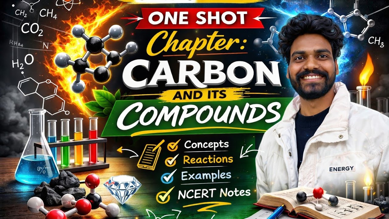 Class 10 Science – Carbon and Its Compounds | One Shot Full Chapter | CBSE Board Exam Preparation.