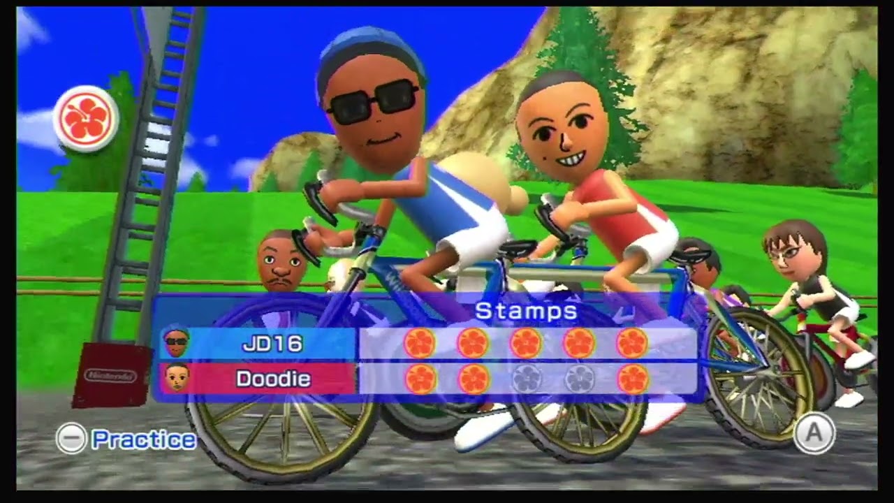 Wii Sports Resort - Cycling (6-Stage Race, 2 Players)