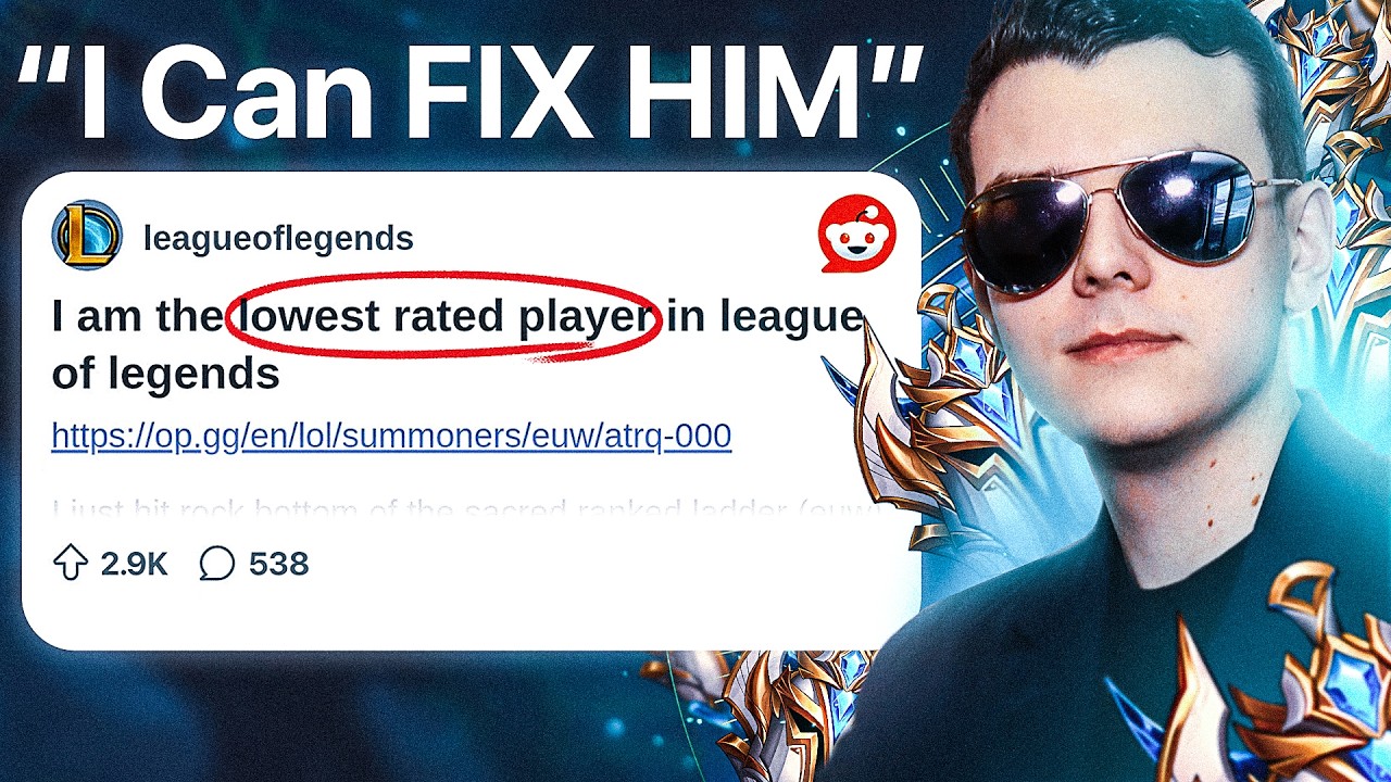 Challenger Coaches the LOWEST RANKED Player in League of Legends