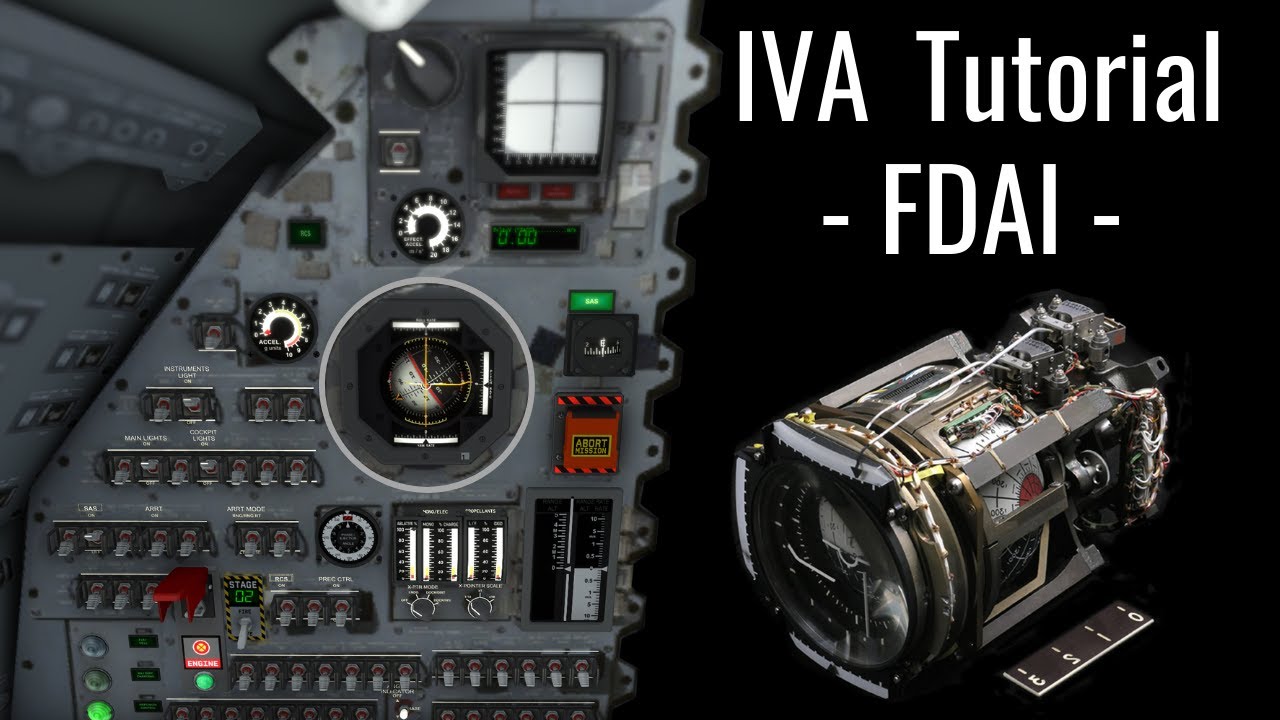 How to FDAI - Flight Director Attitude Indicator - KSP retro-IVA tutorial - RSS/RO