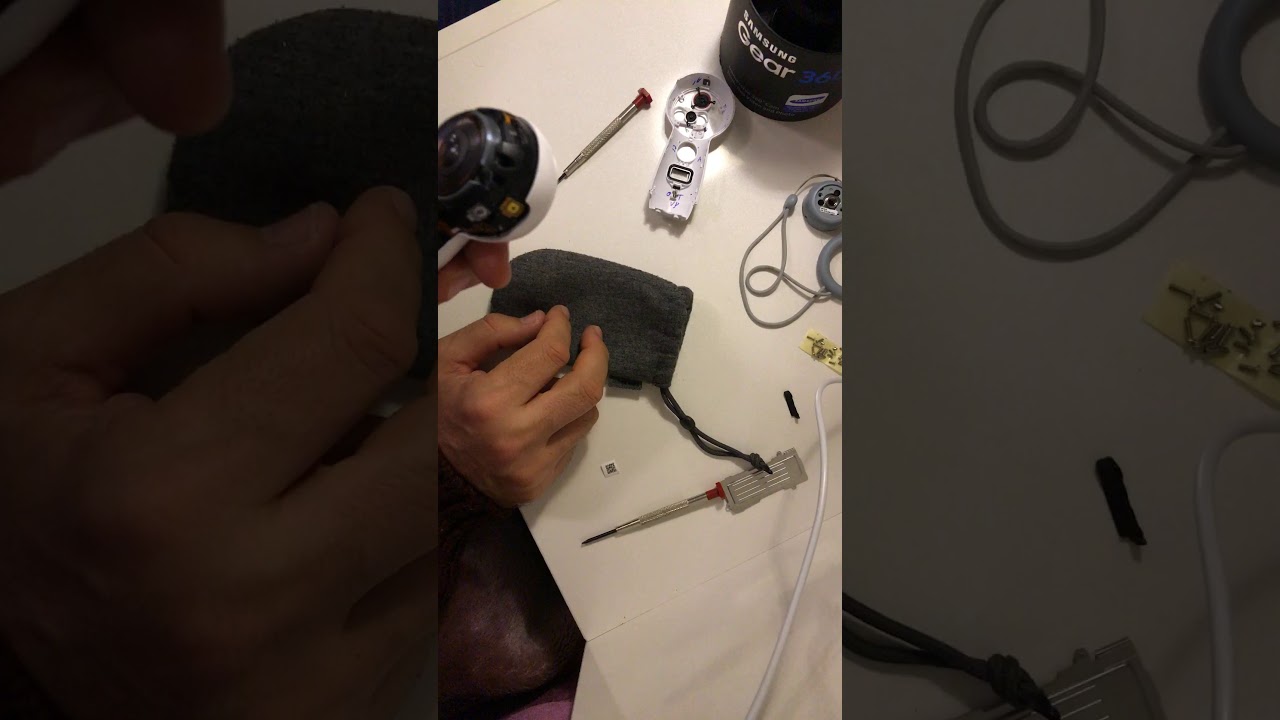 Full disassembly of Samsung Gear 360 (2017) camera