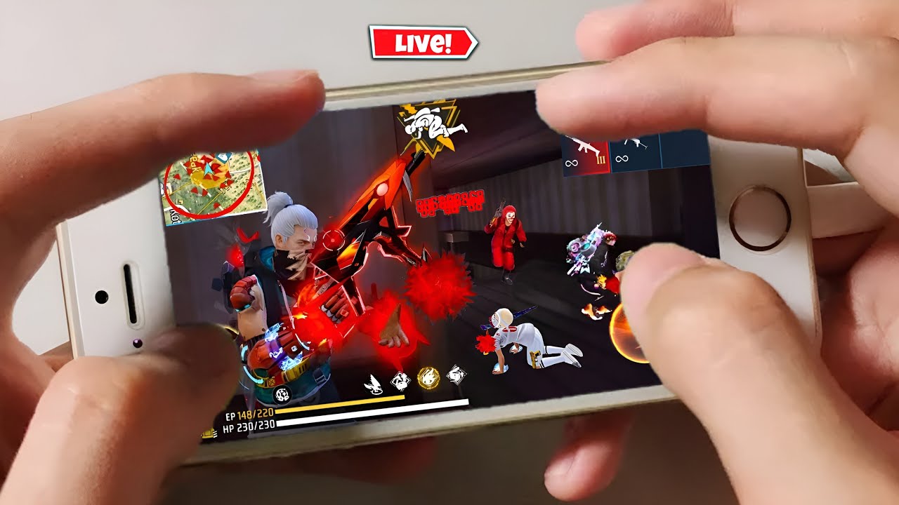 iphone 6s Free Fire Handcam live stream 2026🔥