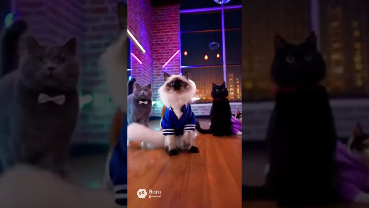 The Ultimate Cat Dance Crew! 🐱🕺 | La mejor coreografía gatuna 
