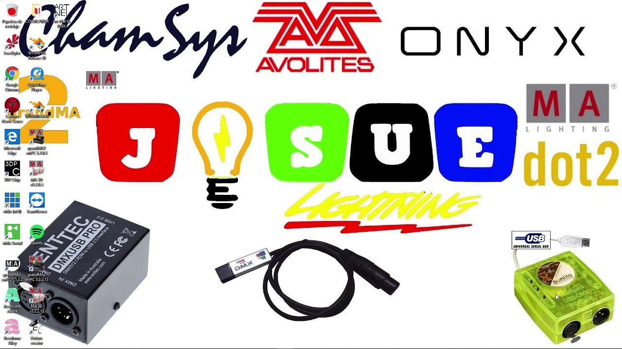 Chamsys con interface sunlite e interfaces chinas DMX
