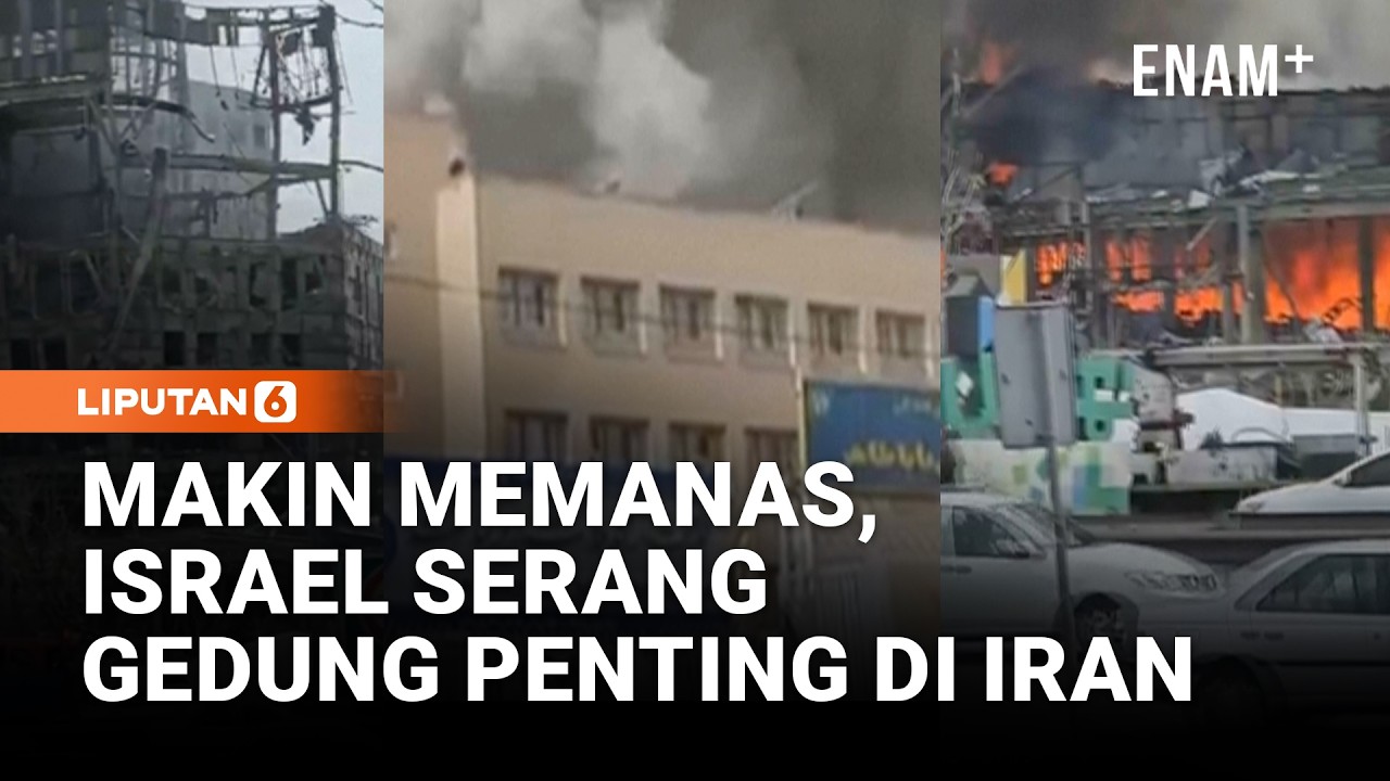Israel Kembali Serang Iran, Gedung Riset dan Polisi Siber Dipenuhi Api dan Asap | Liputan6