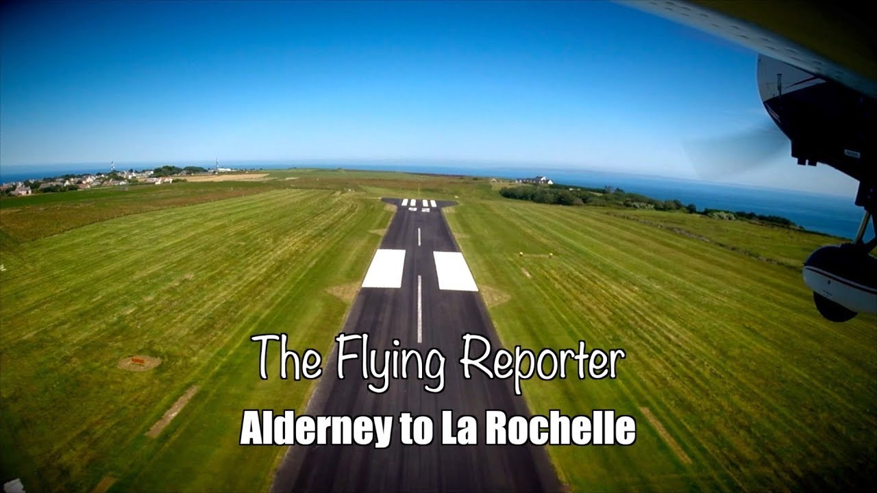 Flying from Alderney to La Rochelle - The Flying Reporter