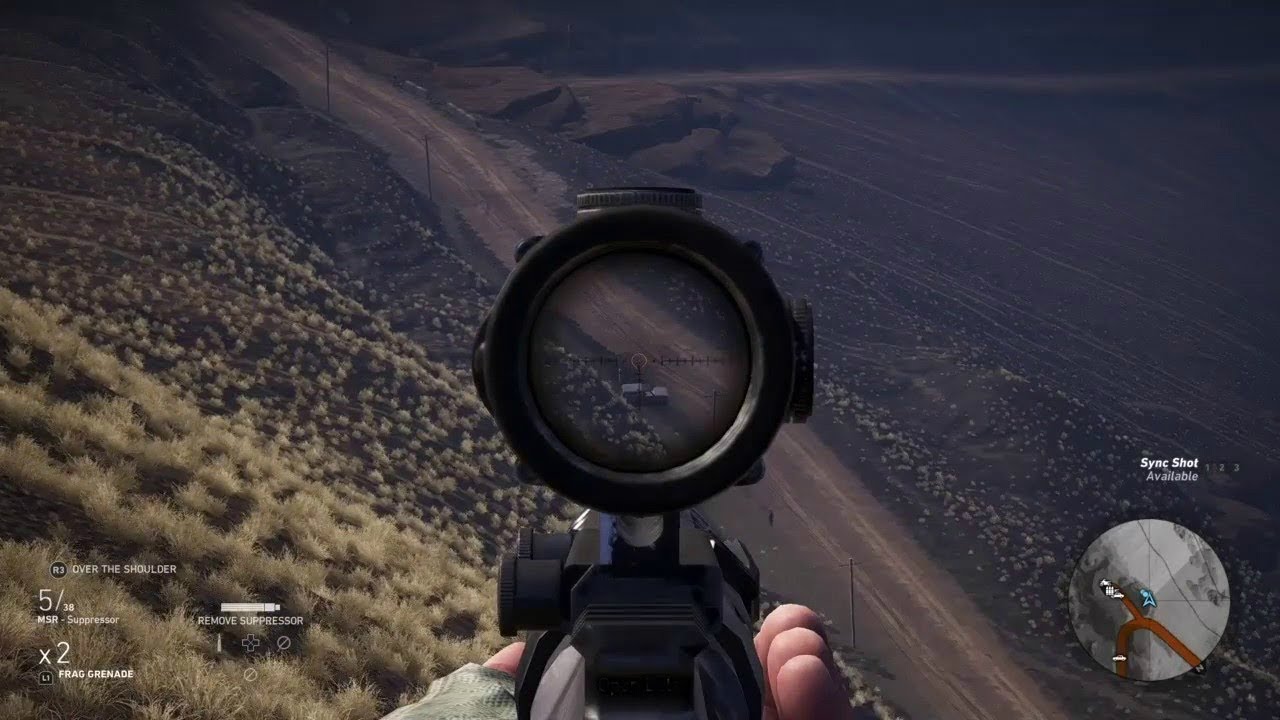 Amazing Stealth Sniper Gameplay from Open World Game Ghost Recon Wildlands