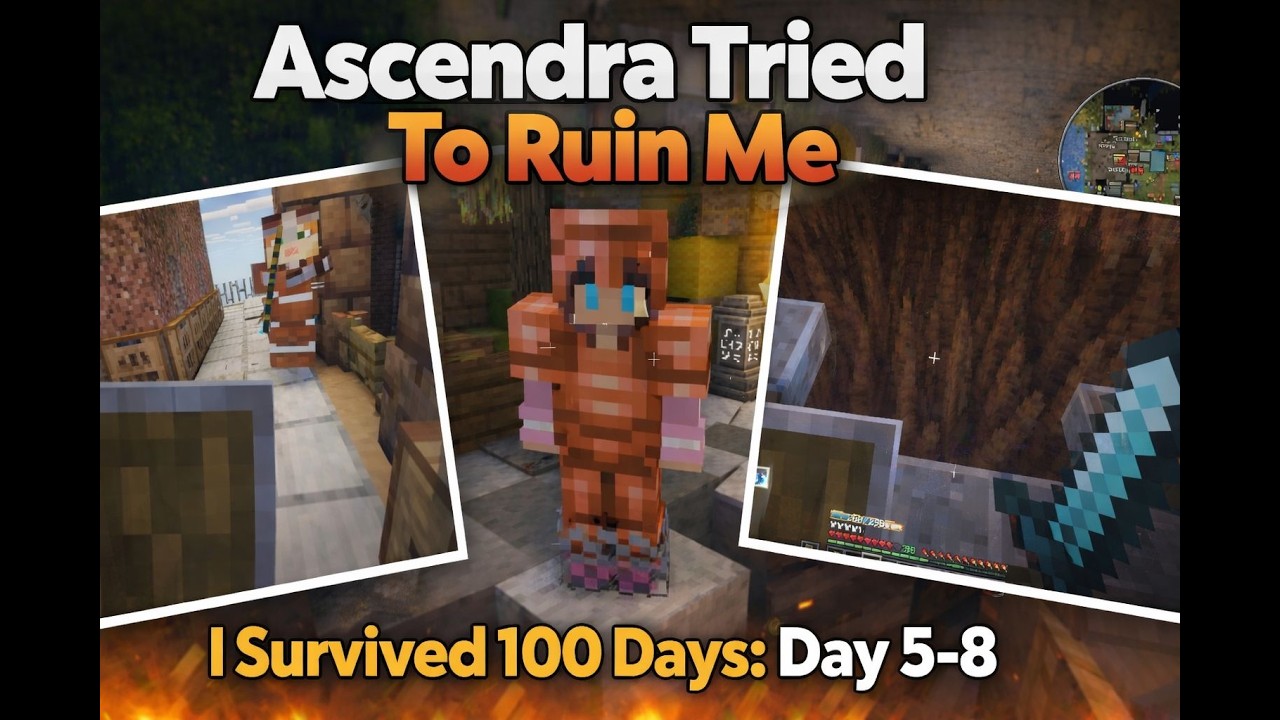 Ascendra Tried to Ruin Me… But I Survived 100 Days | Modded Minecraft